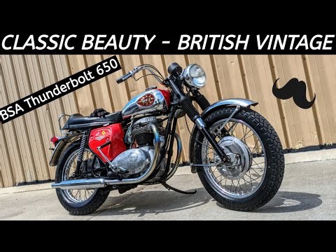 Beautiful 1969 BSA Thunderbolt 650 - Chrome & Red Dream Machine - Wahoo!