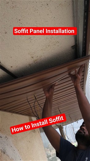 Soffit Panel Installation । How to Install Soffit Panel । PVC Ceiling Installation #pvcceiling