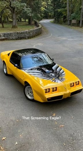That Screaming Eagle hits DIFFERENT! 🦅💛 #TransAm #MuscleCars