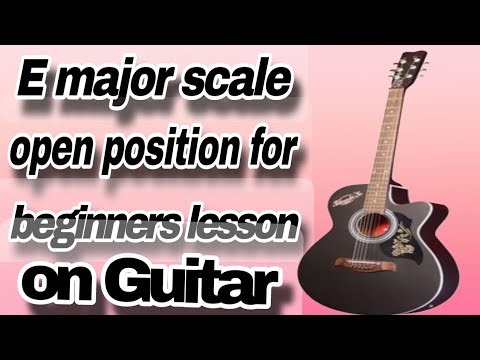 E major scale open position for l beginners lesson l easy steps by step l on Guitar#beginners#lesson