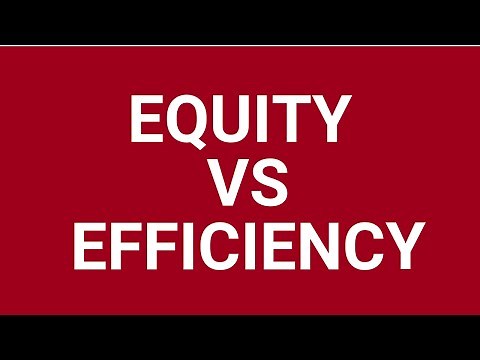 Equity vs efficiency