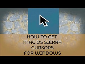 How to get Mac OS Sierra Cursors for Windows