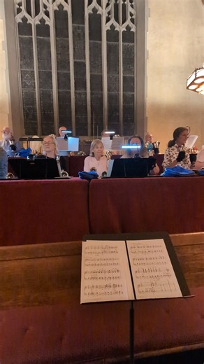 🎶The Covenant Ringers are making a joyful noise preparing for Veteran's Sunday and Advent. Here's a clip from this week's rehearsal: see if you can hear the (unplanned) Carillon Bells jumping in on our final chord! 🔔 | Covenant Presbyterian Church - Springfield, OH
