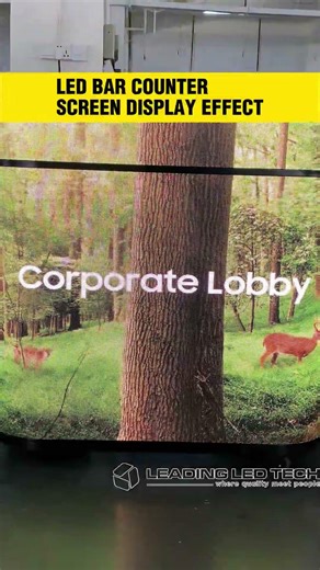 Visual Output and Refresh Rate of an Integrated LED Bar Display