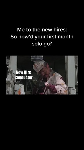 Guess that shortened training isn’t doing them any favors. #railroad #railroader #railroadlife #conductor #engineer