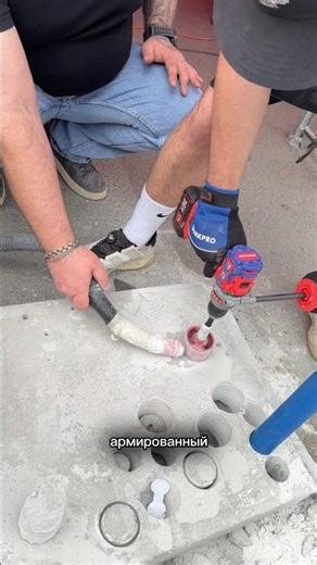 Drilling reinforced concrete with the WORKPRO WP390031 cordless impact drill/driver