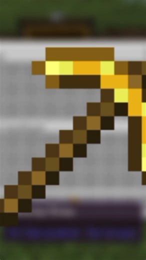 golden pickaxe #minecraft #shorts