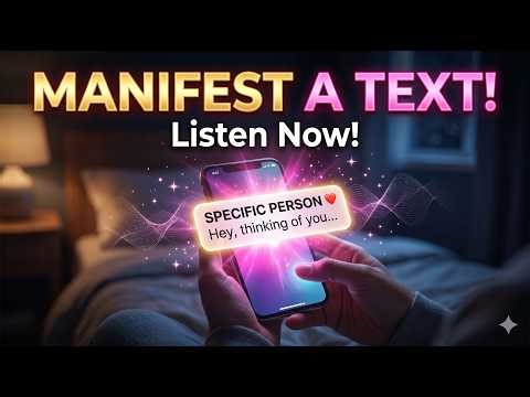Manifest a Text Message Instantly | Guided Meditation to Attract Communication