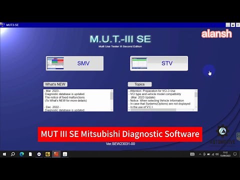 v2023.06 MUT III SE Mitsubishi MUT-3 VCI Diagnosis obd2 adapter Support J2534 ECU Programming