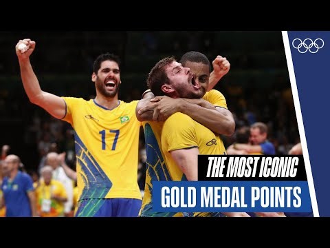 The most iconic gold medal points in volleyball! 🏅🏐