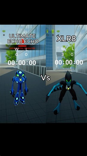 ULTIMATE ECHO ECHO VS XLR8 #ben10 #alienbattle #ben10game