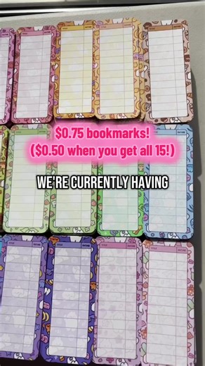 Customizable Bookmarks for Book Lovers