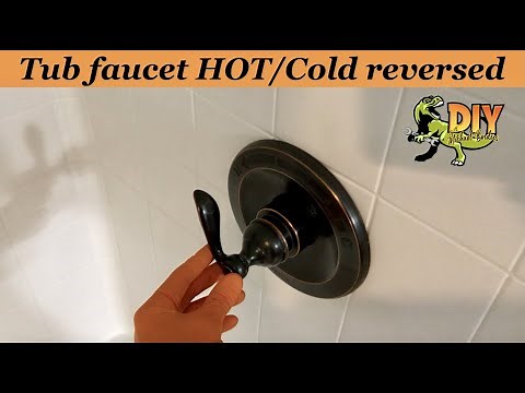 Reversed HOT and COLD shower handle - DIY fix