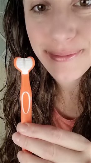 It's a triple sided toothbrush