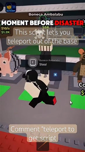 How to Escape Death Zone Base Instantly 🔓💀🌀 #roblox #scripts #robloxscripts #shorts | RBXrebel