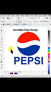 Pepsi logo design #viral #pepsi #coreldraw #shortsvideo #coreldrawtutorial #trending #graphics #love #new #time | Kara Emmanuel Barieeba