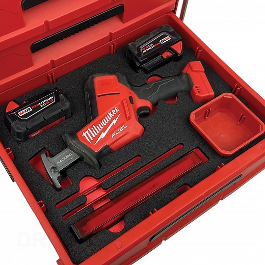 FOAM INSERT to Store M18 Fuel Hackzall 2719-20 in a Milwaukee Packout 2 Drawer Tool Box - Tools/case NOT Included - Etsy