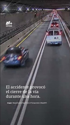 Captan volcadura en túnel de Boston
