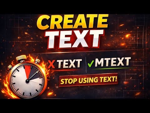Creating Text in AutoCAD 