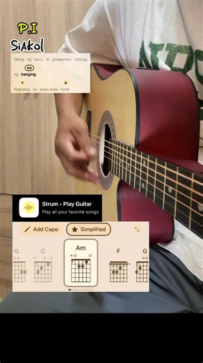 P.I (Philippine Island) - Siakol | Simplified Chords and Lyrics By Strum App #guitarlessons #reels #shorts #vonguitarsong #cover #guitartutorial | Vonn Guitar Lessons