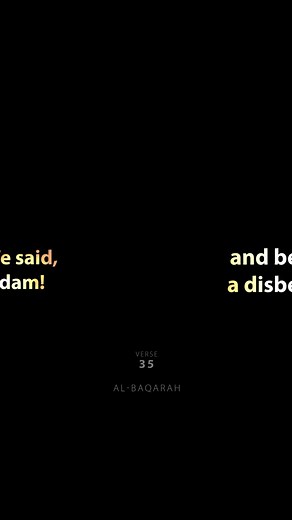 Al-Baqarah | Verse 35-36 #quranvisualization | Quran Visualization
