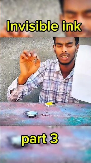 How to make invisible ink at home #science