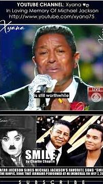 Short 04| July 7,2009 MJ Memorial.Jermaine sang SMILE,Michael's favorite song Jaafar sings in Biopic