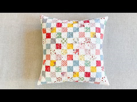 Patchwork Pillow Cover | Fast and Easy way