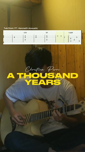Tutorial Fingerstyle A Thousand Years