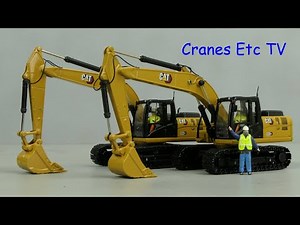 Diecast Masters Caterpillar 320 GX & 323 GX Excavators by Cranes Etc TV