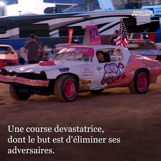 Steven, pilote casse-cou, participe au célèbre "demolition derby". Une course spectaculaire de stock-car, très populaire aux États-Unis. Rendez-vous dimanche à 23h sur M6 👇🏾 | Enquête exclusive