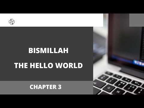 Chapter 3: Bismillah - The Hello World in the Python IDE Jupyter Notebook