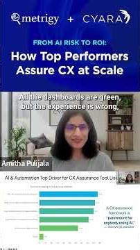 Cyara + Metrigy webinar - From AI Risk to ROI - 1