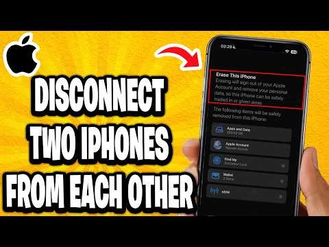 How To Disconnect Two iPhones From Each Other