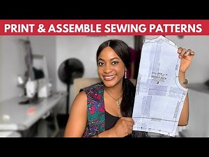 How to Print & Assemble Digital PDF Sewing Patterns | Butterick 8934 Sewing Pattern | The Silem