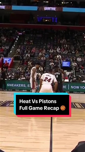 Miami HEAT vs Detroit Pistons Game Recap Highlights