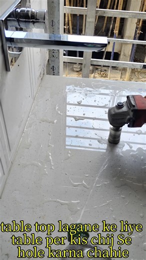 table top lagane ke liye counter per kis chij Se hole karna chahie aaiae video ke madhyam dekhte hai