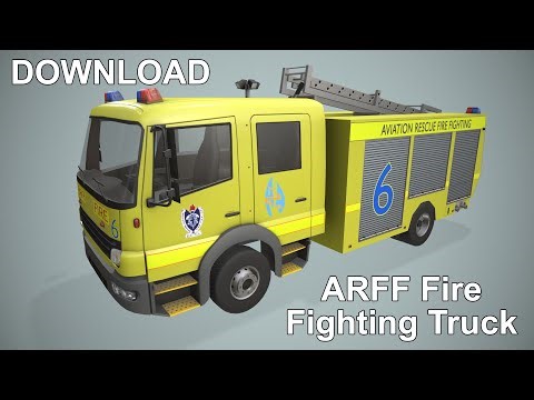 ARFF FireFighting Truck 3D Model