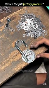 Lock Making Process 🔐 | Inside Lock Factory Machines #shorts