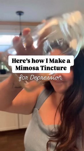 Mimosa tincture is an old fashioned home remedy for seasonal depression so I make a batch each summer to tuck away for gloomy winter days. Reply HERBS to grab my new guide to growing and using herbs at home 🌱 #mimosatree #seasonaldepression #winterblues #tincturemaking #herbgarden | Grace Walk Farm
