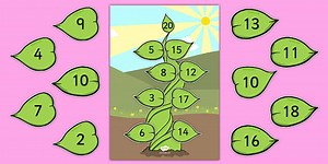 Number Bonds of 20 Beanstalk Activity