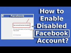 Facebook Disabled Me! How to Recover My Disabled Facebook Account | Enable Facebook Account