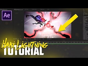 Anime Lightning Effect ⚡Conqueror's Haki Lightning ⚡ AFTER EFFECTS TUTORIAL (No Plugins)