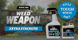 Got stubborn, invasive weeds that are difficult to remove? Blocking planting areas or taking over your garden? Kill tough weeds to the root and see fast, visible results with Weed Weapon Extra Strength. Safe for kids and pets once dry, and you can replant after 1 week! Weed Weapon does the hard work, so you don’t have to. Available at all good hardware stores. Read more about the product or purchase it here: https://www.kiwicare.co.nz/product/weed-weapon-extra-strength-rtu/ | Kiwicare Home & Gar