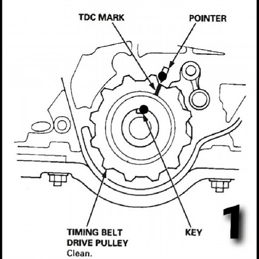 Honda Civic Full Timing diagram (1996-2001) #shorts #honda #timing
