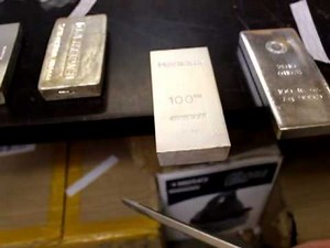 100oz Silver Bar Ring / Ping Test (real or fake RCM bar? you decide)