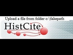 Histcite: Upload a file from folder c:\\fakepath\"}