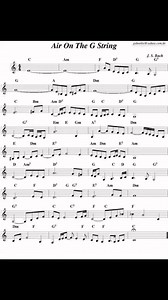 “Air on G string” sheet music 🎼 #PianoSheet #sheetmusic #instrumentalmusic #piano #pianolessons #fblifestyle | The Keyz