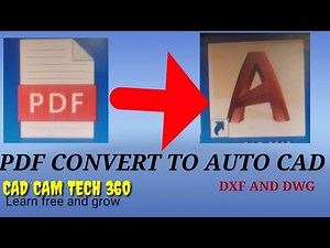 PDF convert to Autocad # PDF convert to DXF and DWG