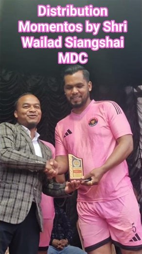DISTRIBUTION MOMENTOS BY SHRI WAILAD SIANGSHAI MDC #eastjaintiahills #sports #football #viralshort
